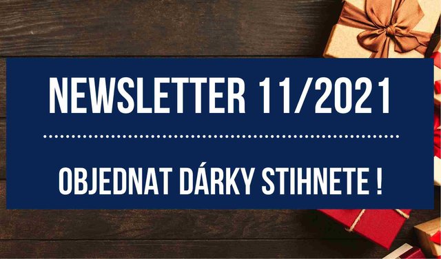 Newsletter 11/2021: Těmito dárky určitě potěšíte