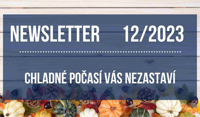 Newsletter 2023/12: Chladné počasí vás nezastaví