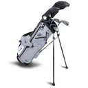 U.S. Kids Golf UL7-60 (152cm) W10 5-Club junior golfový set + stand bag, strieborná/navy/biela