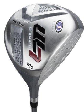 U.S. Kids Golf UL7-60 (152cm) W10 5-Club junior golfový set + stand bag, strieborná/navy/biela