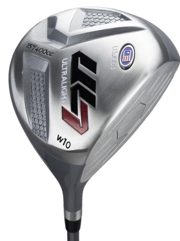 U.S. Kids Golf UL7-60 (152cm) W10 5-Club junior golfový set + stand bag, strieborná/navy/biela
