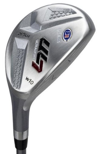U.S. Kids Golf UL7-60 (152cm) W10 5-Club junior golfový set + stand bag, strieborná/navy/biela