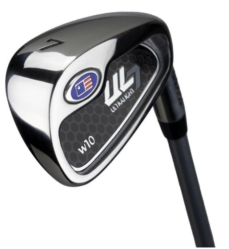 U.S. Kids Golf UL7-60 (152cm) W10 5-Club junior golfový set + stand bag, strieborná/navy/biela