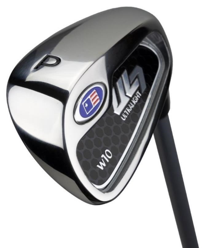 U.S. Kids Golf UL7-60 (152cm) W10 5-Club junior golfový set + stand bag, strieborná/navy/biela