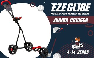 Ezeglide Junior Cruiser tlačný vozík, čierny