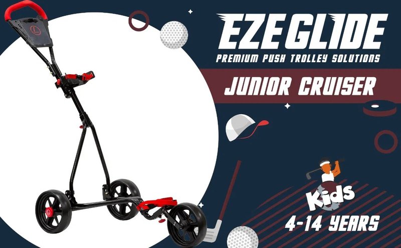 Ezeglide Junior Cruiser tlačný vozík, čierny