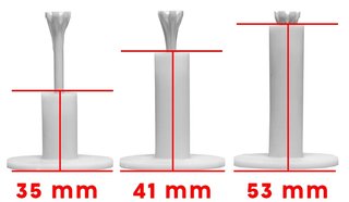 Longridge Rubber Driving Range Tees (3ks, S, M, L) týčka