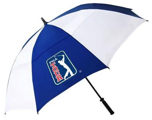 PGA Tour Windproof Double Canopy 62" dáždnik, bielo/modrá