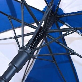PGA Tour Windproof Double Canopy 62" dáždnik, bielo/modrá