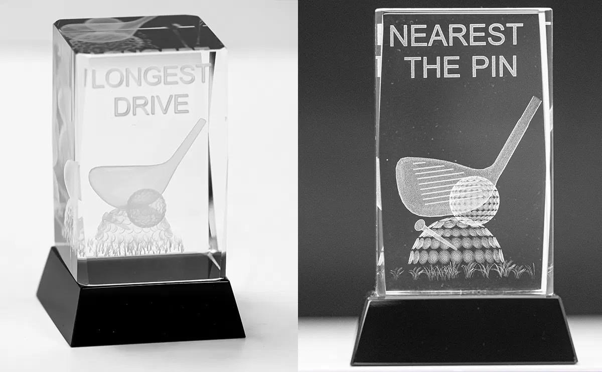 Longridge Nearest The Pin Crystal golfová trofej