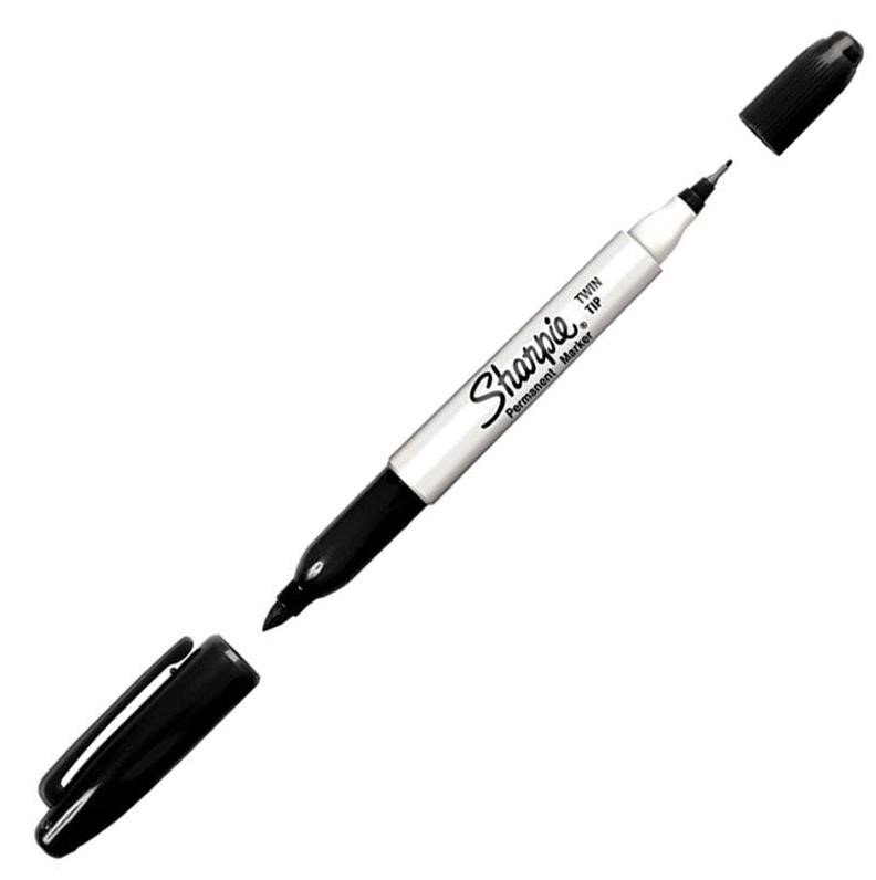 Ostatní Sharpie Twin Tip Permanent Marker, čierny