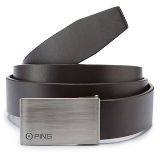PING Hughes Leather pánsky golfový opasok, hnedý