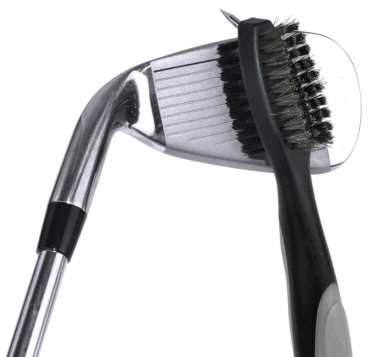 PGA Tour Club Brush and Groove Cleaner, čierna