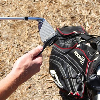 PGA Tour Club Brush and Groove Cleaner, čierna