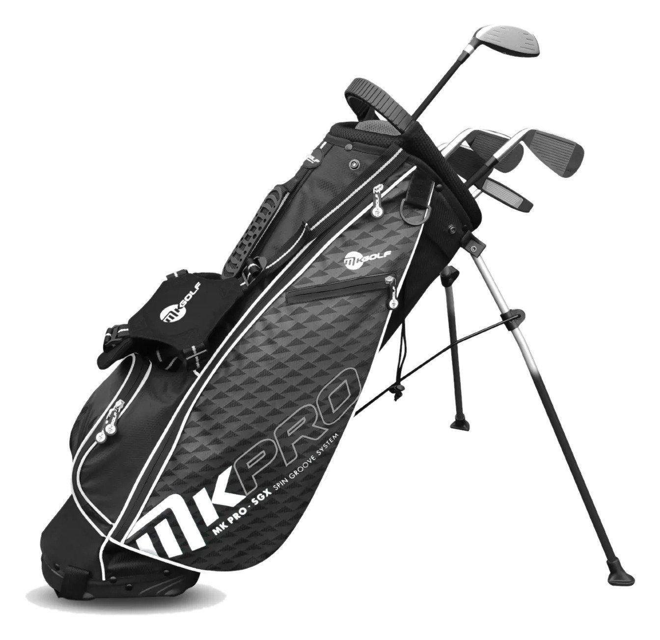 MKids Pro Junior Golf Half Set 65" (165cm) juniorský golfový set, grafit, + stand bag, sivý
