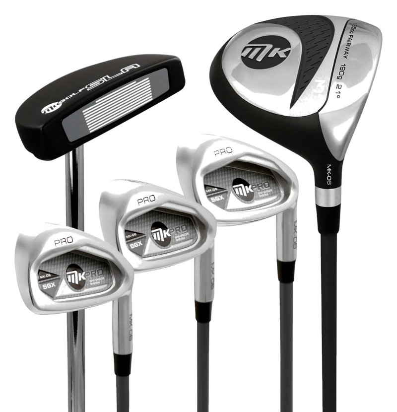 MKids Pro Junior Golf Half Set 65" (165cm) juniorský golfový set, grafit, + stand bag, sivý