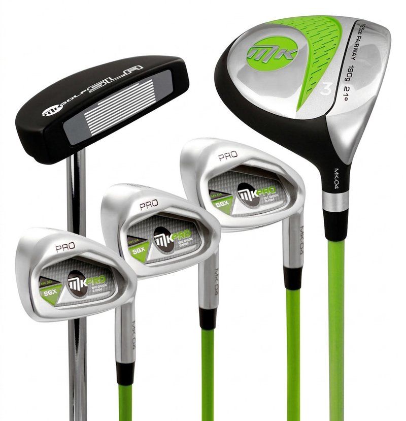 MKids Lite Junior 57" (145cm/9-11Y) juniorský golfový set so stand bagom, zelený