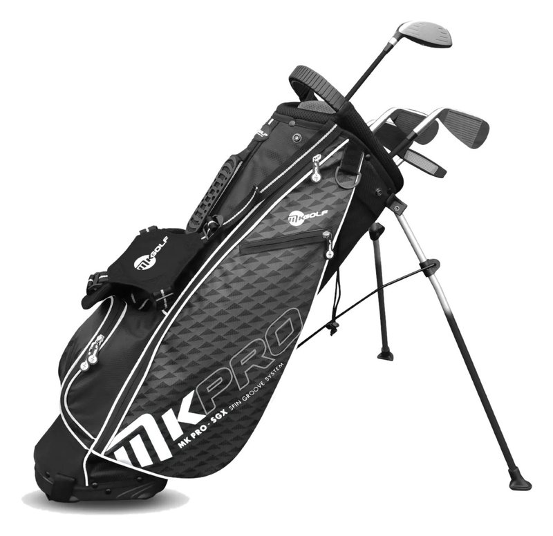 MKids Pro Junior Golf Half Set 65" (165cm/12-14Y) juniorský golfový set, grafit, + stand bag, sivý