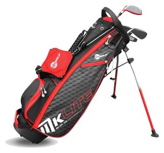 MKids Lite Junior golfový set, grafit, + stand bag, červený