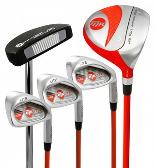 MKids Lite Junior golfový set, grafit, + stand bag, červený
