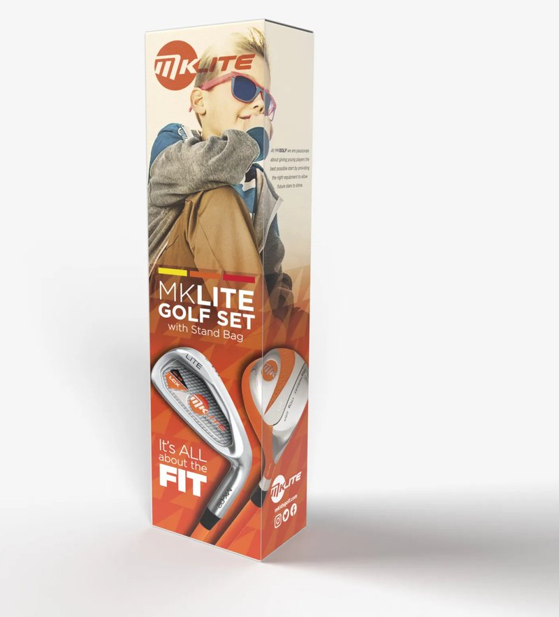 MKids Lite Junior golfový set, grafit, + stand bag, červený