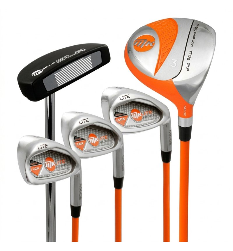 MKids Lite Junior golfový set, grafit, +stand bag, oranžový