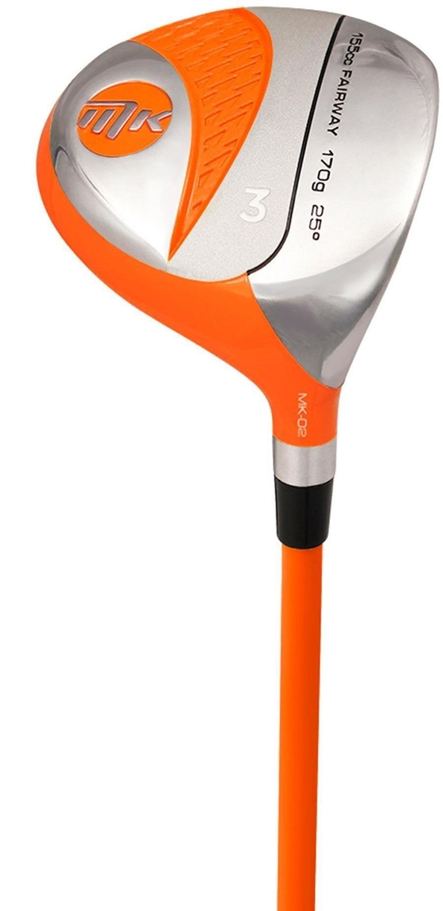 MKids Lite Junior 49" (125cm/6-8Y) juniorský golfový set so stand bagom, oranžový