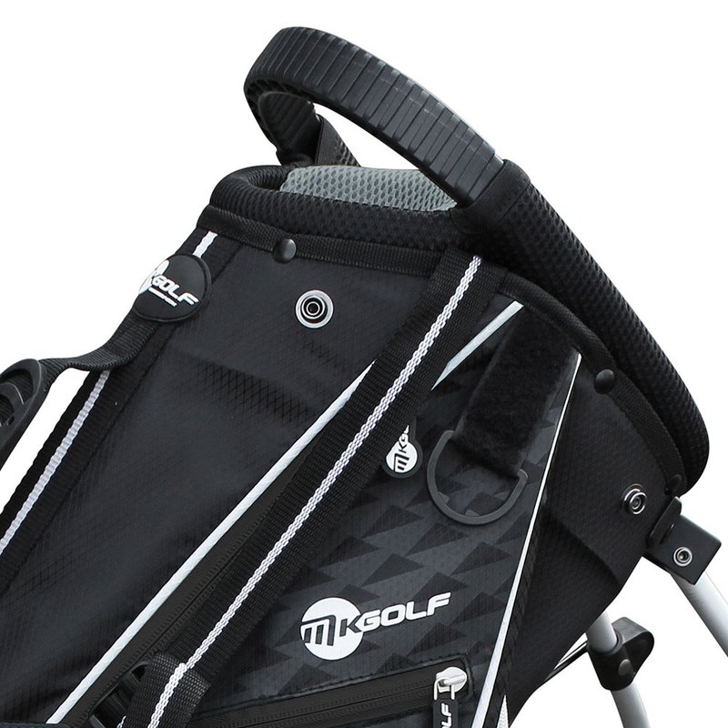 MKids Pro Junior Black 65" (165cm/12-14Y) junior stand bag, čierny