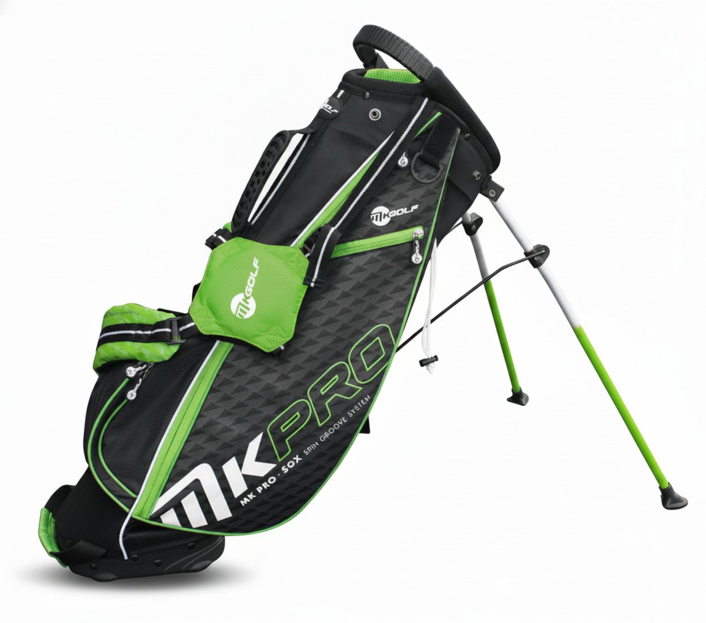 MKids Pro Junior Green 57" (145cm/9-11) stand bag, zelený