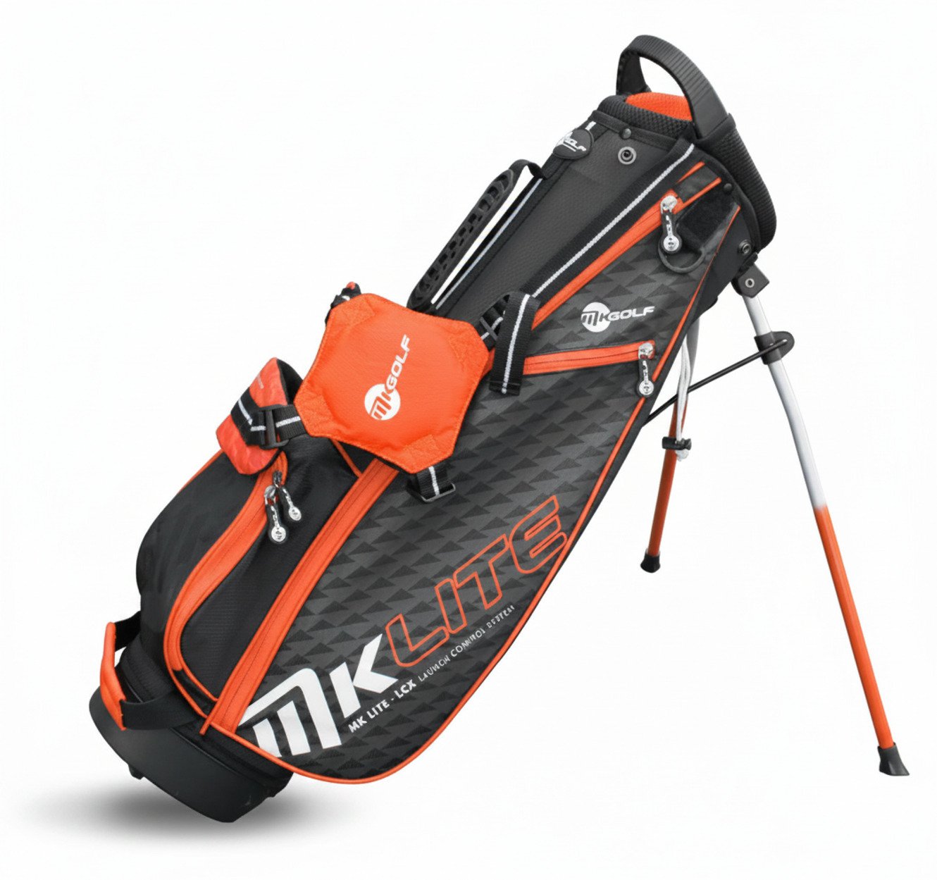 MKids Lite Junior stand bag 49" (125cm/6-8Y), oranžový
