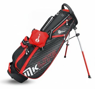 MKids Lite Junior Red 53" (135cm/7-9Y) junior stand bag, červený