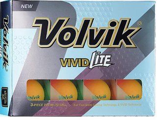 Volvik VIVID Lite golfové loptičky, oranžové