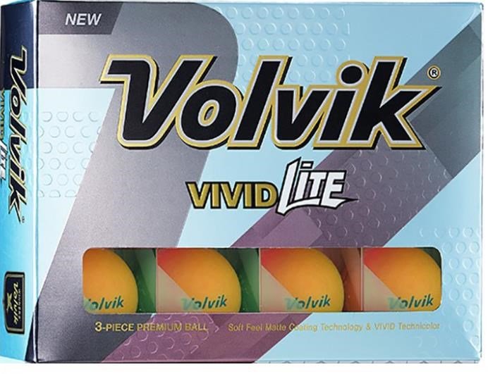 Volvik VIVID Lite golfové loptičky, oranžové