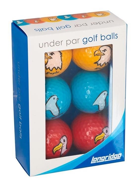 Longridge Under Par golfové loptičky, mix barev