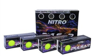 Nitro Pulsar golfové loptičky (12 ks), limetkové