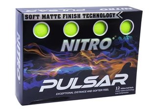 Nitro Pulsar golfové loptičky (12 ks), limetkové