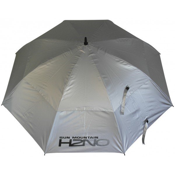 Sun Mountain H2NO UV 30SPF Dual Canopy automatický dáždnik, strieborná