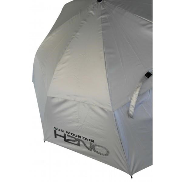 Sun Mountain H2NO UV 30SPF Dual Canopy automatický dáždnik, strieborná