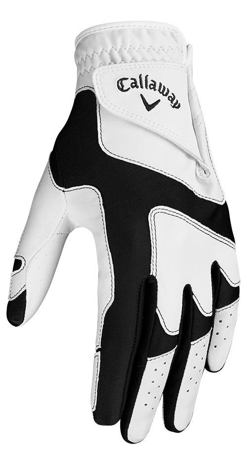 Callaway Opti Fit dámska golfová rukavica, bielo/čierna