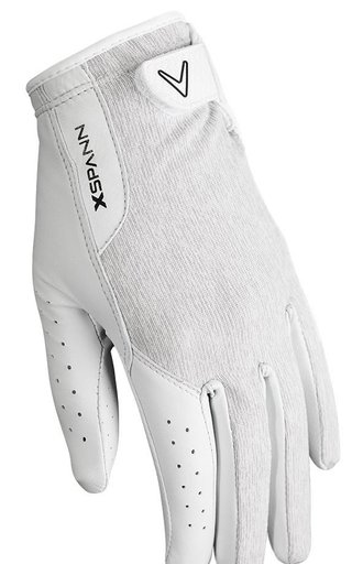 Callaway X Spann 19 dámska golfová rukavica, biela