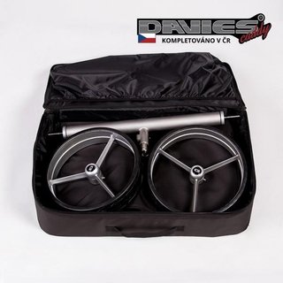 Davies Caddy Premium cestovná taška (s vreckom na batériu), čierna