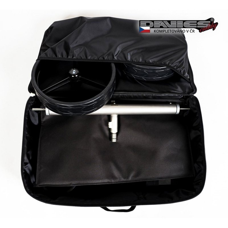 Davies Caddy Premium cestovná taška (s vreckom na batériu), čierna