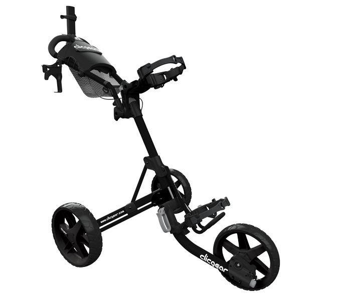 Clicgear M4 tlačný vozík, matná čierna