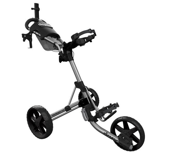 Clicgear M4 tlačný vozík, matná strieborná