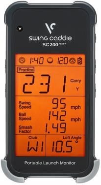Voice Caddie Swing Caddie Launch Monitor SC200+ čierny