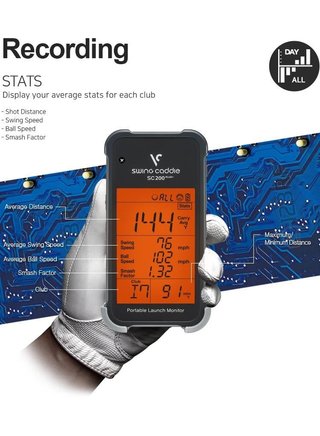 Voice Caddie Swing Caddie Launch Monitor SC200+ čierny