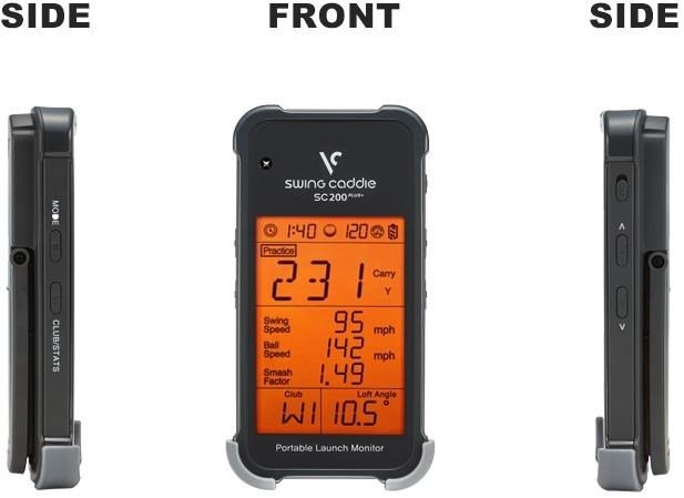 Voice Caddie Swing Caddie Launch Monitor SC200+ čierny