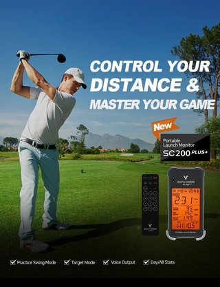 Voice Caddie Swing Caddie Launch Monitor SC200+ čierny