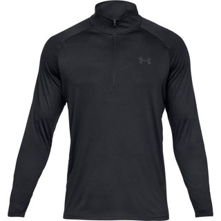 Under Armour Tech 2.0 1/2 Zip pánske tričko s dlhým rukávom, čierne