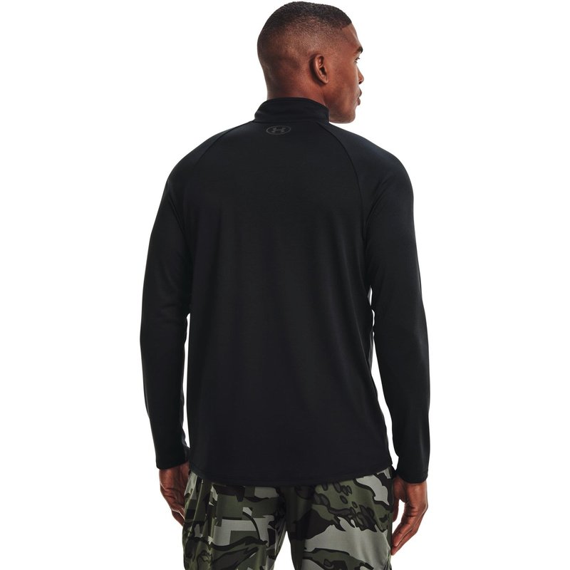 Under Armour Tech 2.0 1/2 Zip pánske tričko s dlhým rukávom, čierne